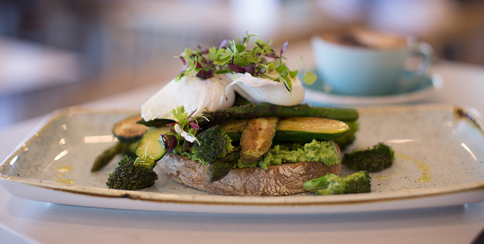 Avocado and Poached Eggs on Toast
